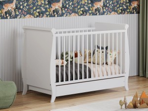 Kinderbett Míša 120/60 mit Schublade weiß