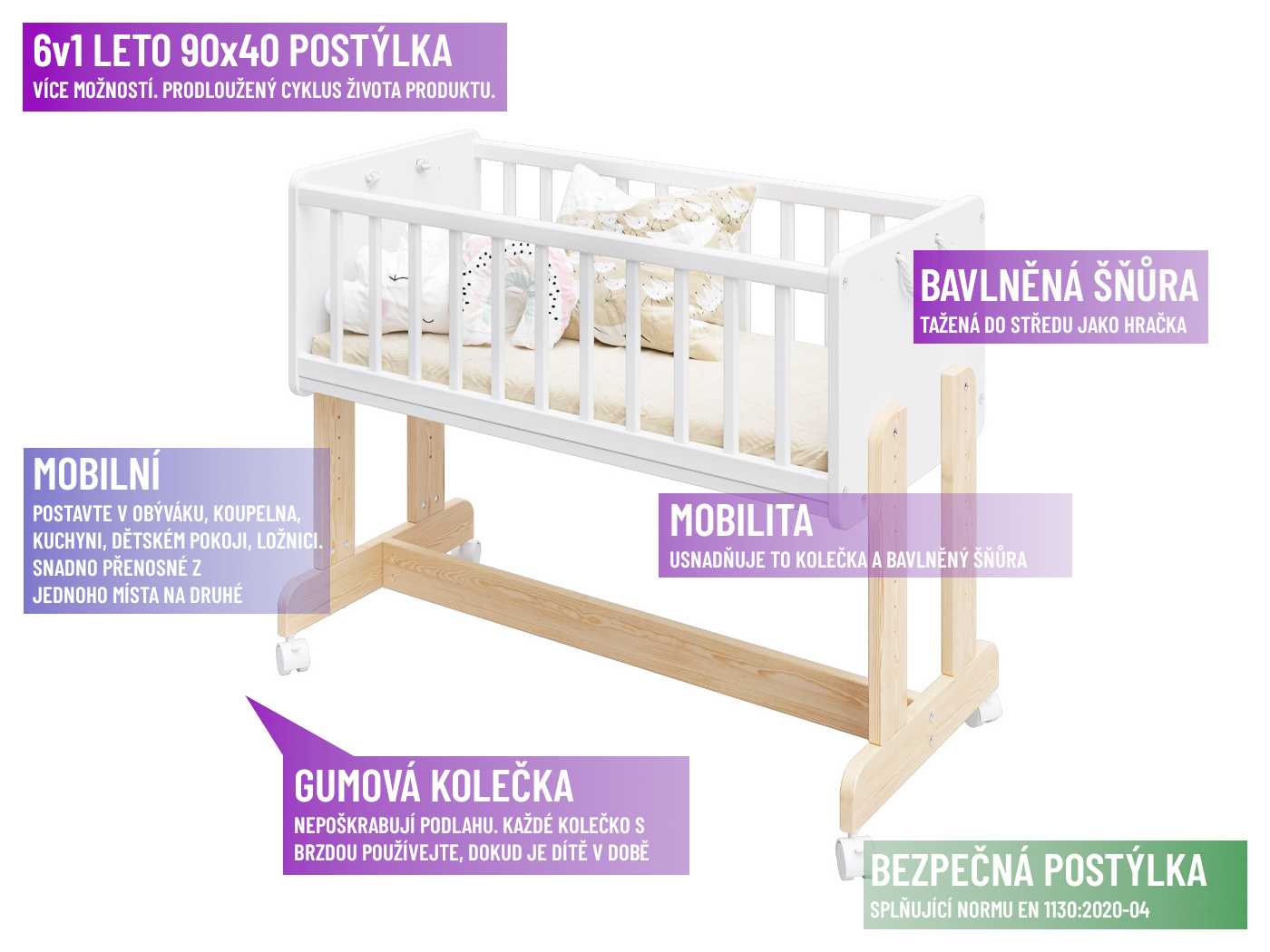 6v1 Leto 90x40 POSTÝLKA