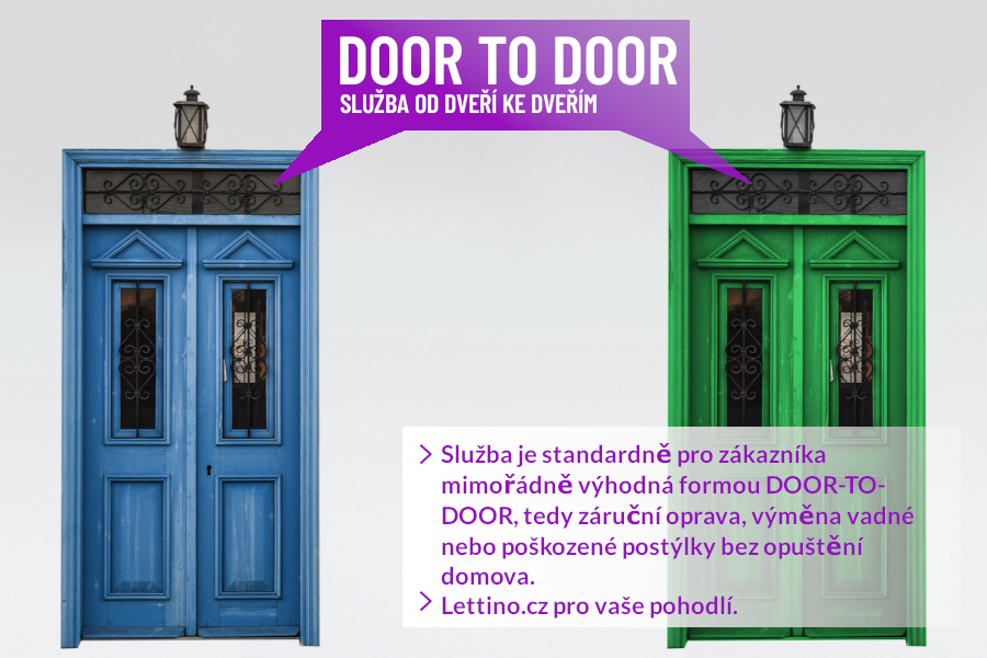 Záruka DOOR-TO-DOOR na dětské postýlky